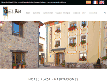 Tablet Screenshot of hotelplazavalledebenasque.com